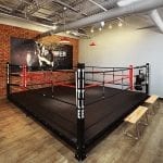 A TITLE Boxing Club ring.